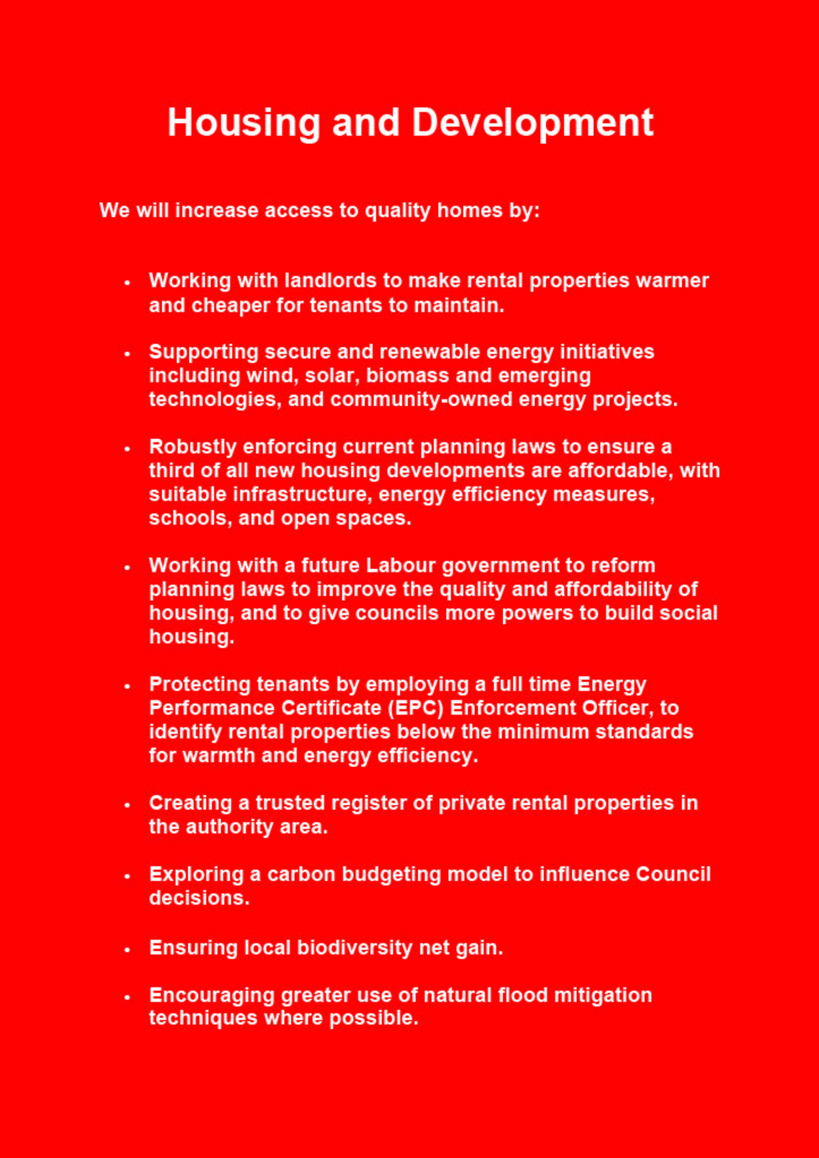 SG Labour Manifesto 2023 Housing and Development