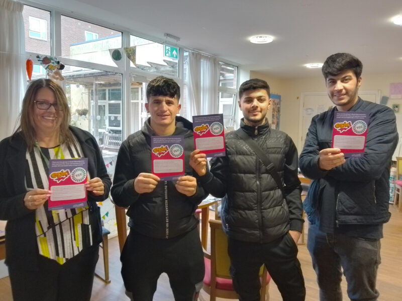 Care leavers in South Gloucestershire signing up for their free bus pass