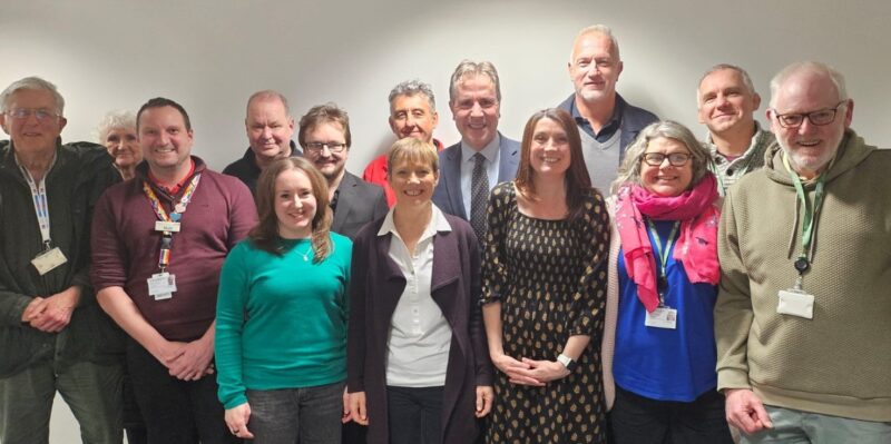 South Gloucestershire Labour Group with Dan Norris (back row, third from right) and Clare Moody (front row, second from left) 