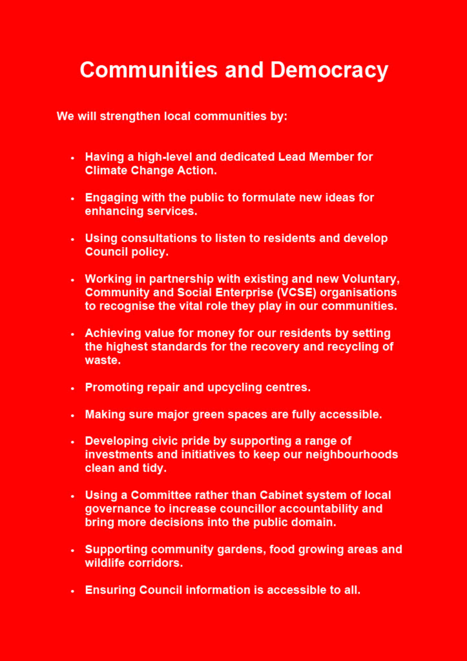 SG Labour Manifesto 2023 Communities and Democracy